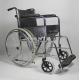 Custom Color Folding Steel Wheelchair Flip Back PU Seat And Armrest