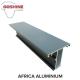 Aluminum Extrusion Profiles Window with Natural Oxidation for africa market