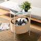 Double Storey Round 23.6 Height Metal Frame Coffee Table