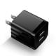 ABS Cell Phone Charger Adapter / Dual USB Fast Charging Wall Adapter For Samsung A21