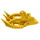 Mechanical Excavator Grapple Construction Machinery Graple Attachment For Stone