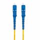 Yellow Fiber Optic Pigtail UPC With Simplex Cable LC-LC 30M