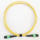 Yellow Single Mode Patch Cord , 1.5M Standard Loss Mpo Fiber Optic Patch Cord