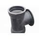 Socket Tee Ductile Iron Fittings With Flange Branch Under Class PN10 PN16 PN25