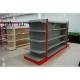 Single Sided Metal Store Shelving , Supermarket Display Fixtures With Fence