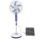 White Mucarelling Industrial 18 Inch Solar Rechargeable Fan