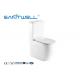 White Rimless Wc Close Coupled Toilet Ceramic Material With Size 630 * 380 * 860mm