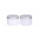 300g Leak Proof Pet 65mm Cosmetic Cream Jars With Silver Lid
