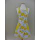 Ladies Apron, Floral Apron, Kitchen Apron, Full Cooking Apron, Gift For Women, Yellow Apron, cooking Apron, Adult Aprons