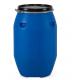 Blue Recycled Open Head Plastic Drum 125L Round Chemical Packing