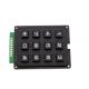 4 X 3 Matrix Keyboard 12 Keys Black Color 7 x 5.2 x 0.9cm Size With Plastic Material