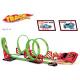 360° Rotation 115 CM Toy Race Car Track Sets 4 Loops 1 Pull Back Vehicle