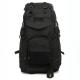 Large Capacity Black Backpack for Outdoor Sport made of PVC Lining and 600D Polyester
