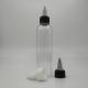Custom Clear Plastic Screw Top Bottles With Custom Label Panel And Screw Neck Finish
