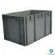Euro Standard Heavy Duty Plastic Moving Boxes Stackable For Logistics Transportation
