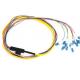 LC Single Mode 12 Core Ribbon Pigtail Optical Fiber