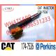 Diesel Engine Fuel Injector Excavator Accessories Diesel Motor Parts 1747526 174-7526 For Caterpillar CAT 3412E 651E