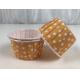 Food Grade Paper Rolled Rim Dot Muffin Cake Cups Height 4cm