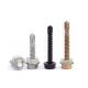 ISO Standard M3 M4 12mm Length Yellow Black Zinc Plated Hex Washer Head Self-Drilling Screw for Wood