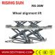 High rise four wheel alignment used car service lift for workshop