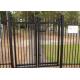 2.1mx2.4m Garrison Fencing Panels rail 50mm x 50mm  1.6mm upright 25mm x 25mm wall thick 1.2 with pedestrian gates