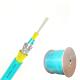 Spiral Steel Tube Outdoor Fiber Optic Cable , Kevlar Fiber Optic Cable With