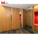 Custom Hotel Movable Partition Wall Door Wood Surface Sound Insulation
