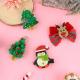 Christmas Girls Hair Accessories Set Hair Clips Christmas Bows Hair Clips Girls Hairpin For Children And Adults