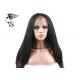 Brazilian Virgin Remy Italian Yaki Lace Front Wig Real Human Hair Natural Color