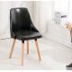 Velvet Cushion Backrest Stacking Wooden Dining Room Chairs