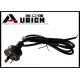 Australia Two Prong Electric Dryer Power Cord SAA Approved 7.5A 250V Black