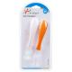 Tip Color Change Orange PP Soft Baby Silicone Spoon