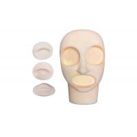 481g Reusable Rubber Permanent Makeup Practice Skin Mannequin Head For Tattoo Training