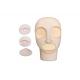 481g Reusable Rubber Permanent Makeup Practice Skin Mannequin Head For Tattoo Training