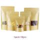 Doypack Resealable k Brown Kraft Paper Standing Up Pouches Food Grade Packaging Zipper Bags With Frosted Window
