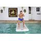 Logo Printed Inflatable Yoga Mat Balance Platform For Swimming Pool