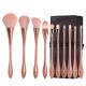 Fiber Wool Compact Foundation Brush , Professional Foundation Brush Light Weight