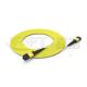 Low Loss MPO-MPO Fiber Optic Trunk Cable 6 Core 8 Core Single Mode OS2 LSZH Yellow