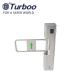 Entrance Access Control Turnstile Gate Dry Contact ESD SUS304 Arm Material 100