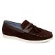 Durable Men's Casual Shoes Tassels Flat Loafer Mens Brown Leather Driving Shoes