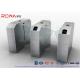 Pedestrian Turnstile Flap Barrier Gate Access Control System Half Height 550mm Passage Width