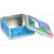 Food Grade Rectangular Tin Boxes CYMK Printed Tin Food Containers Tin Can Metal Storage Container