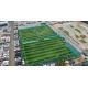 8000-15000 Dtex Stem Shape Artificial Football Turf With PP Net SBR Backing