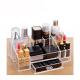 17 Slots Clear Cosmetic Storage Organizer Acrylic Vanity Makeup Brushes Holder Accessories Display Cases with Drawer