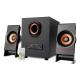 Desktop Wooden PC Speaker USB 2.1 Channel with Blue Tooth Audio and USB Connection