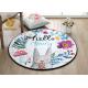 Heat Transfer Printed Round Entrance Rugs Stain / Dirt Resistance
