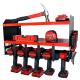 Carbon Steel 3 Tiers Power Tool Organizer With 5 Slots Drill Holder Wall Mount Heavy Duty Metal Tool Shelf