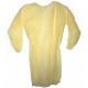 Yellow Color PP PE Disposable Isolation Gown Waterproof Fluid Resistant