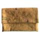 Printed Artwork Style Cork clutch 6.7''x4.5'' with button closure, customized color is available