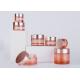 5ml 10ml 15ml 20ml 30ml 50ml 60ml 100ml Straight Round Rose Gold Lid Cosmetic Face Cream Jar Pink Glass Cream Jars with Spoon
